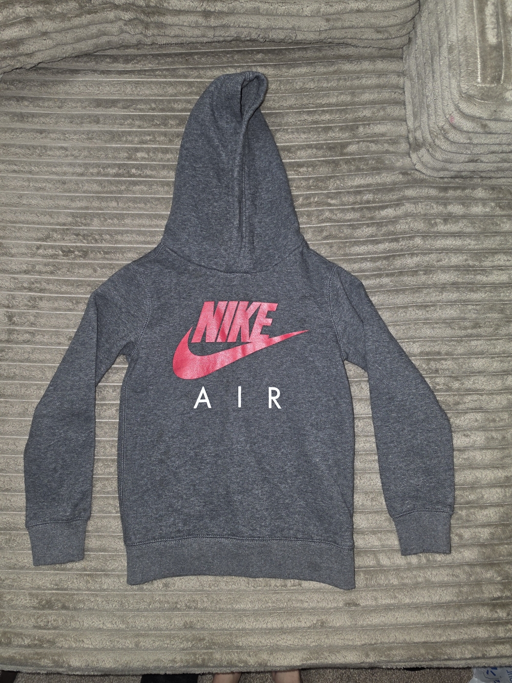 Kids Gray Nike Hoodie Sweater - KD26